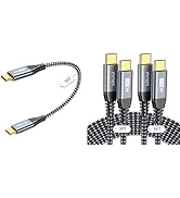 USB C Cable [1FT+3FT+6FT, 3 Pack] 20Gbps High Speed Data Transfer, 4K@60HZ UHD USB C Display Cabl...