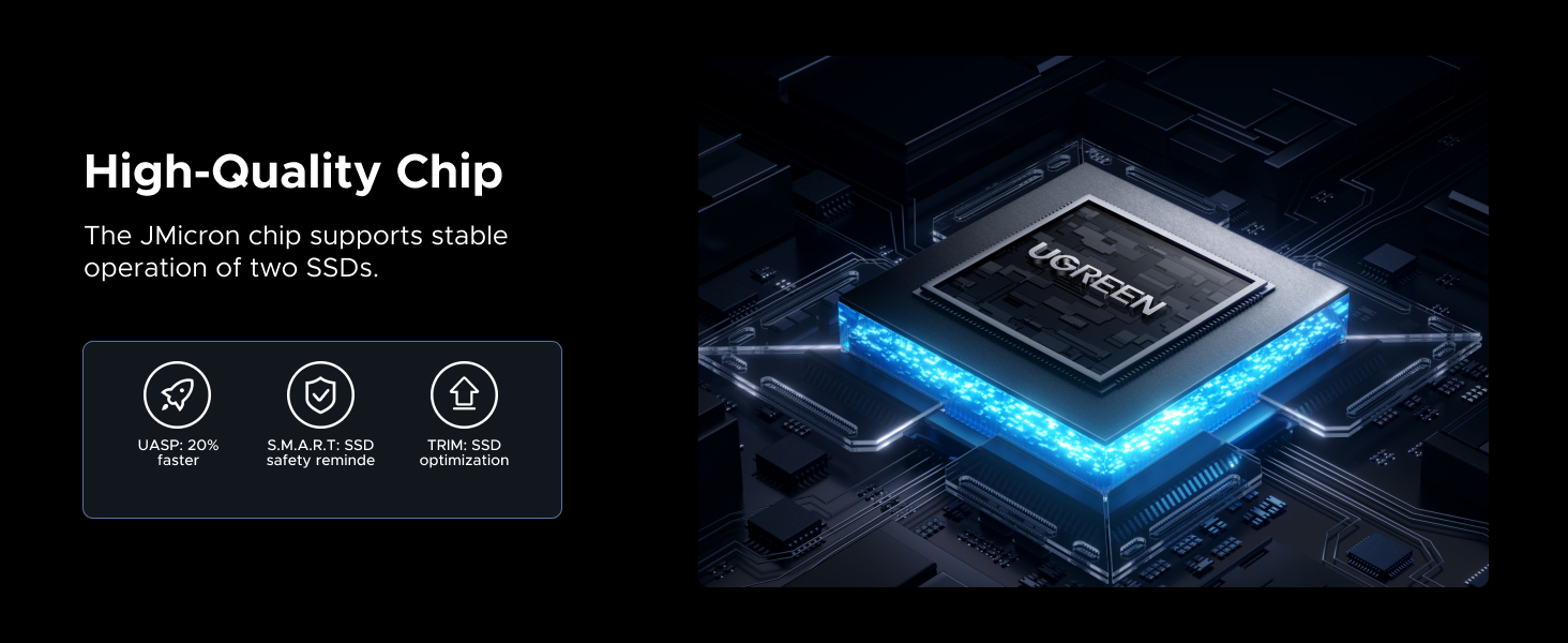 UGREEN 2 in 1 M.2 NVME SSD Enclosure and SATA Hard Drive Adater
