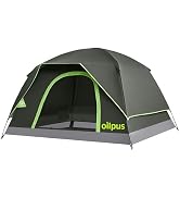 Oilpus 2-3 Person Camping Tent, Waterproof Windproof Double Layer Dome Tent with Rain Fly, Quick ...