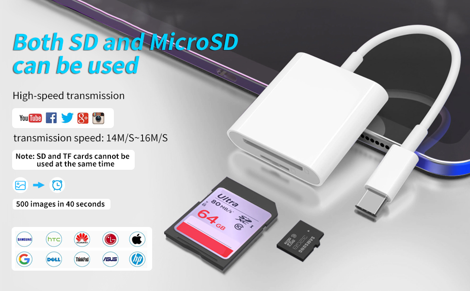 memory card reader usb c sim card reader for iphone usb c sd card adapter sd card to iphone adaptor