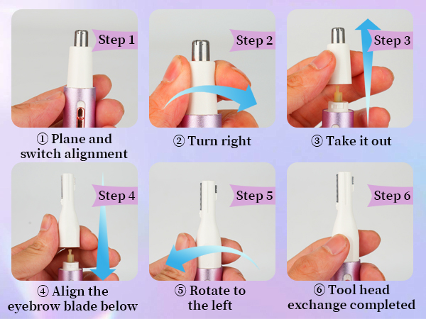Nose &amp; Eyebrow Hair Trimmer for Women Men,Painless Rechargeable Ear &amp; Nose Hair Trimmer Clipper