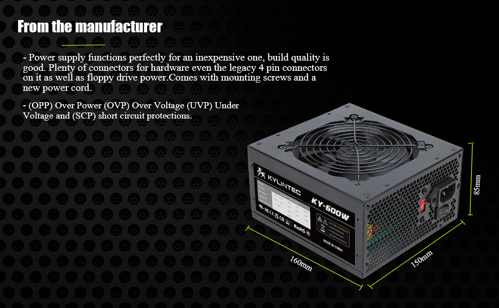 600w power supply