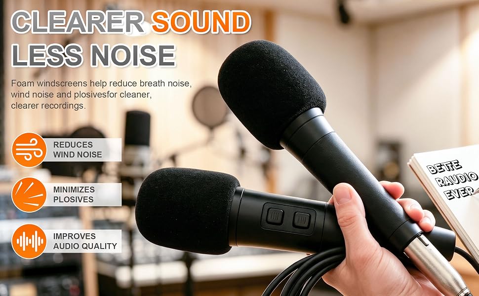 Foam Mic Windscreen Covers