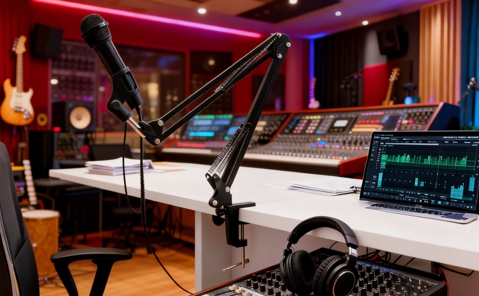 C Clip for Microphone Suspension Boom Sissor Arm