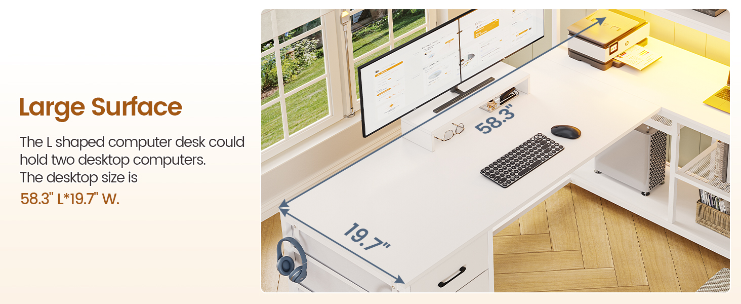 l shaped desk