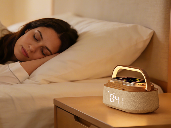 alarm clock with Bluetooth speaker
