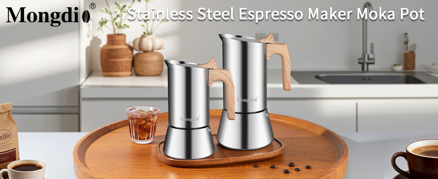 Stainless Steel Moka Pot