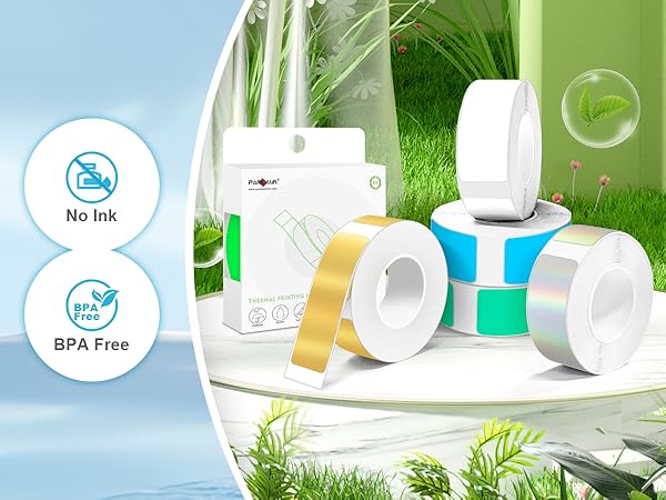 waterproof label paper, oil-proof thermal label tape, thermal label paper