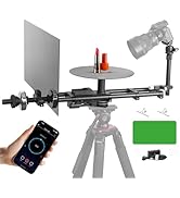 Motorized 360 Rotation Camera Spinner,Photography Turntable Photo Booth for YouTube Unboxing Comm...