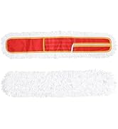 Microfiber Mop Pads 2 Pieces Just Fit CLEANHOME 36" Industrial Dust Mop: B08R3F1ZZM,Red