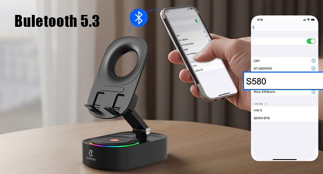 Cell Phone Stand with Wireless Bluetooth