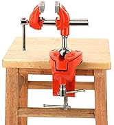 Mini Table Clamp Vise Aluminum Adjustable 2.8inch Jaw Width Swivel 360 Degree Rotating Clamp Vise...