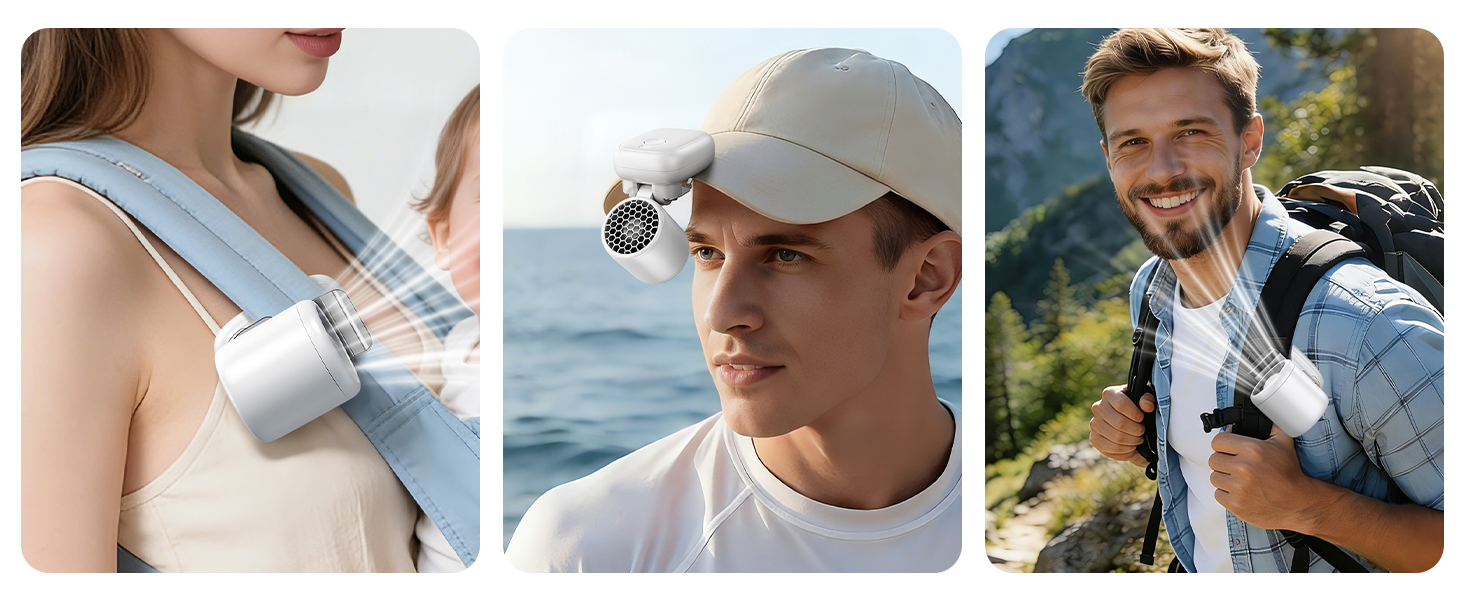 Miniature clip-on fan