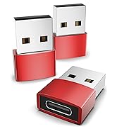 USB C Female Adapter Red