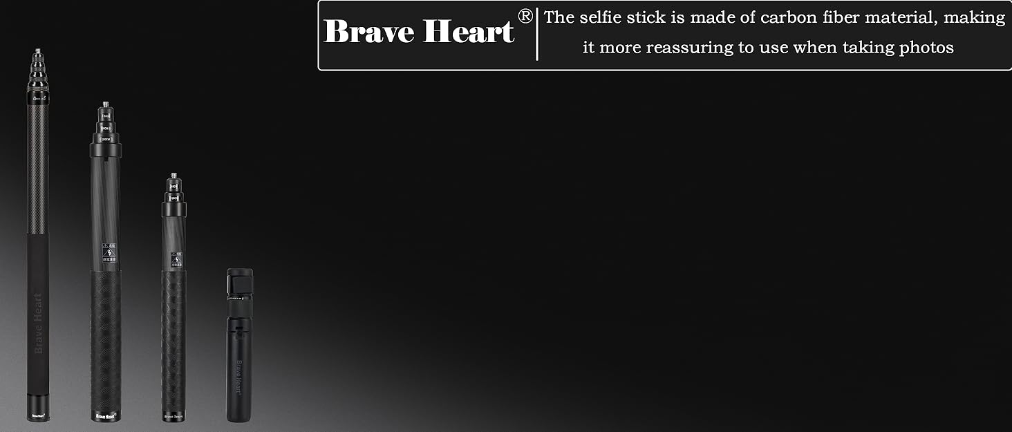 Carbon Fiber Invisible Selfie Stick
