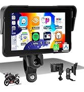 CarPlay Screen for Motorcycle,Portable Carplay/Android Auto for Motorcycle,5 Inch IPS Waterproof ...
