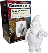 Gnometastic Gnude Mini Gnomes - Smoking Gnome Unpainted Gnome Statue, 3.5in, Funny Garden Gnomes ...