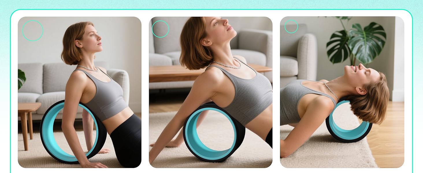 Zomyove wheel helps you relax muscles in different parts of the body and improve posture