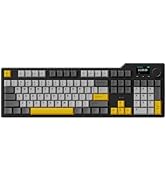 DAIDAI×AJAZZ AK35I V3 Full Size Hot Swap Mechanical Keyboard with Screen & Knob 2.4G/BT/USB-C Gas...