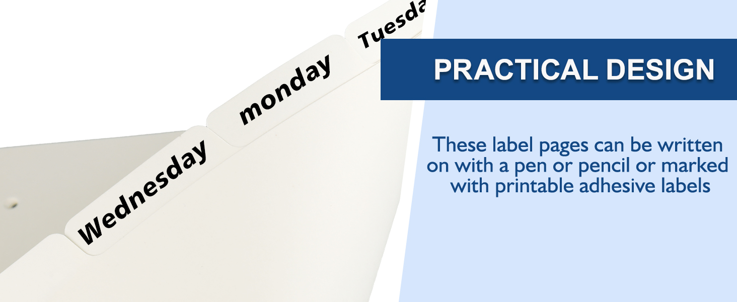 White Binder Dividers