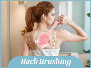 silicone back scrubber