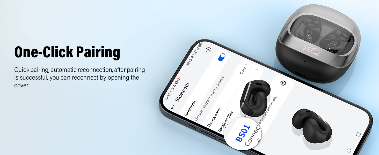 Wireless Earbuds Clip On Ear Headphones Open Ear Earbuds wireless earphone running ear bud headphone