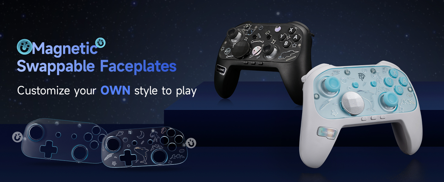 Magnetic swappable Faceplates