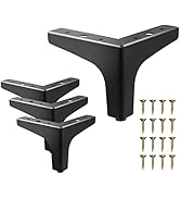 4 Inch Metal Furniture Legs,Cabinet Legs Set of 4,Furniture Feet,Couch Legs 4 Inch,Black Dresser ...