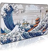 GUNMJO Ocean Wave Extended Gaming Mouse Pad, Ultra-Smooth Surface for Pixel-Precise Mouse Control...