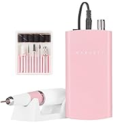 Makartt Nail Drill Professional, Rechargeable Nail E File 30000RPM Electric Nail Drill, Malory Pi...