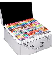 XIEED 288 Colors Alcohol Markers, Alcohol Markers Set with Aluminum Storage Box for Artists, Adul...