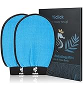 Exfoliating Gloves 2 Pcs, Exfoliating Body Scrubber for Bath Shower Exfoliation, Body Scrub Exfol...