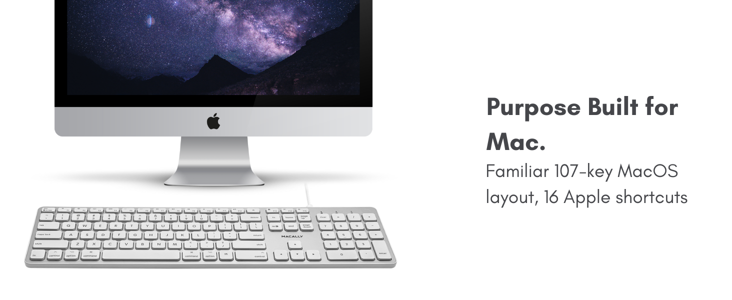 mac keyboard; imac keyboard; mac compatible keyboard; keyboard mac; quiet keyboard wired;