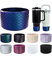 Chameleon Gradient Silicone Boots for Stanley Cup 20/30/40Oz, Glitter Design Cup Bottom Protector...