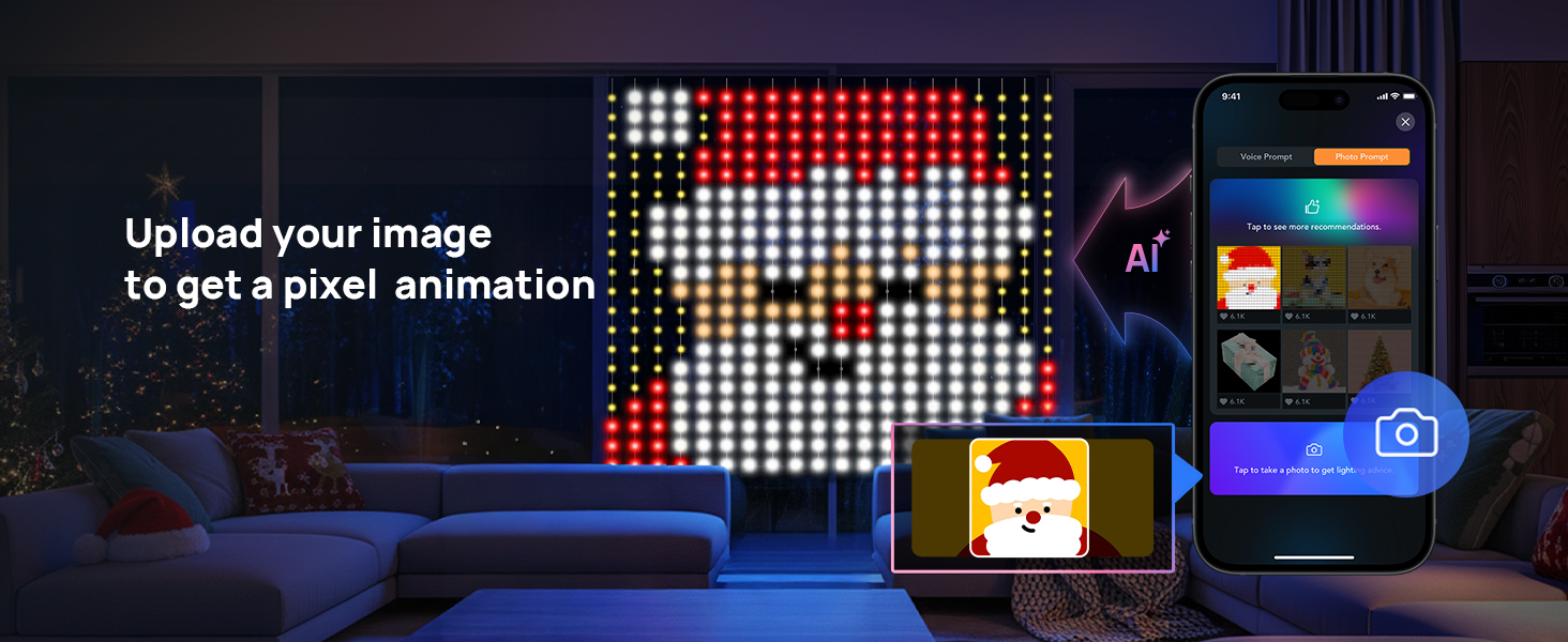christmas lights animation