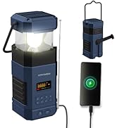 Bluetooth Hand Crank Emergency Radio Solar Power Camping Lantern Speaker,Portable AM FM NOAA Weat...