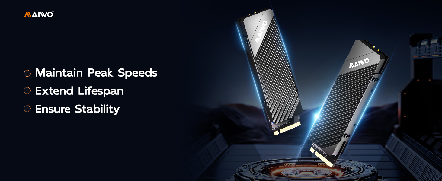M.2 SSD Heat Sink Cooler for 2280 SSDs
