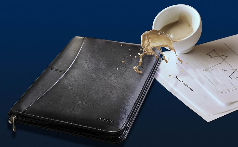 cossini premium padfolio spill proof