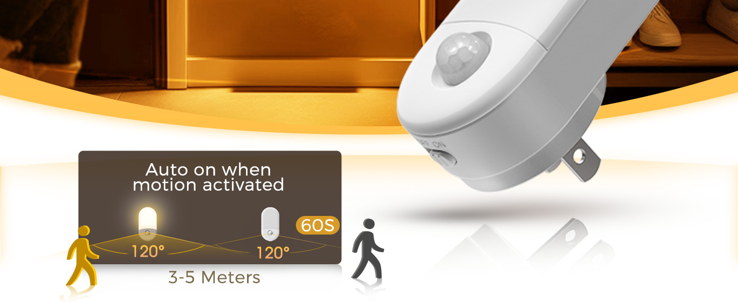 Amber Night Lights Plug into Wall