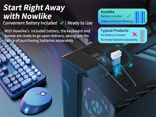 wireless keyboard and mouse combo