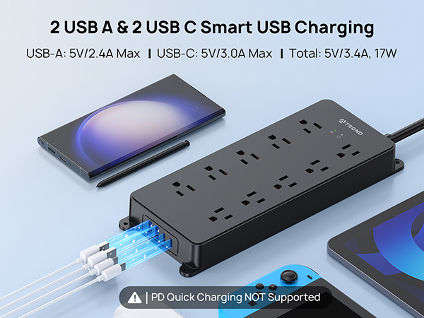 power strip with usb c