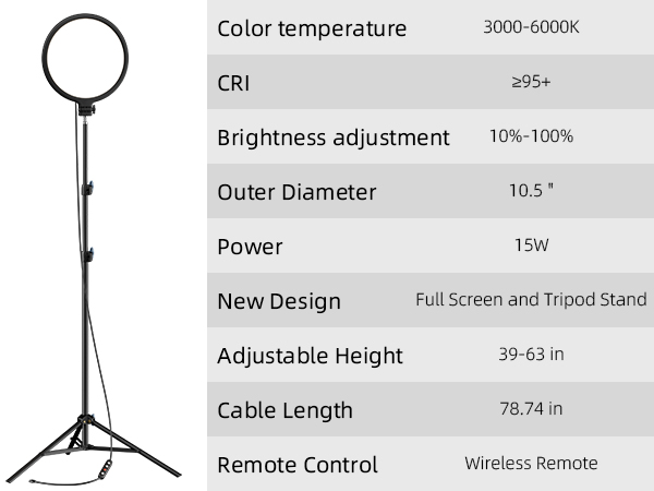 ring light tripod for iphone
