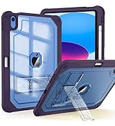 ZoneFoker Case for iPad 10th Generation 10.9 inch 2022, Heavy Duty Shockproof Rugged Protective w...