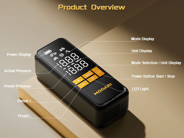 MODARI Tire Inflator Portable Air Compressor