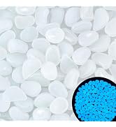 500PCS 1-1.2" Glow Pebbles Glowing Rocks for Garden Decoration 25-27mm Luminous Stones Glowing St...