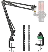 YOUSHARES Mic Boom Arm Compatible with HyperX Quadcast S Microphone - Upgraded Adjustable Scissor...