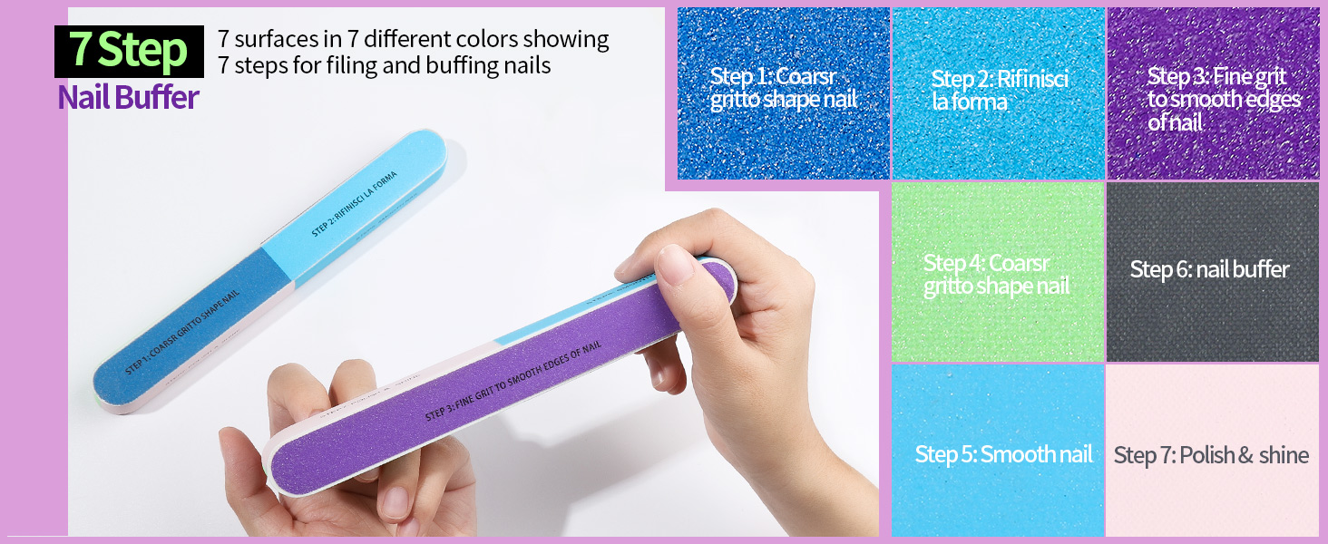 nail buffers and files