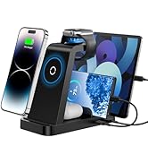 Wireless Charger for iPhone - 5 in 1 Charging Station for Multiple Devices Apple: Fast Wireless C...