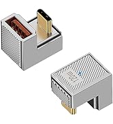 Duttek180 Degree USB C to USB Adapter 10Gbps, U Shape USB C to USB A Adapter 120W, USB C Male to ...