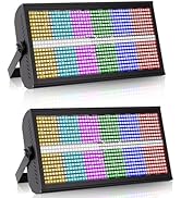 2 PCS Stage Light Effect Light 200W 768LEDs RGB Dj Lights Bar 4/6/12/144/154CH DMX Control Auto P...